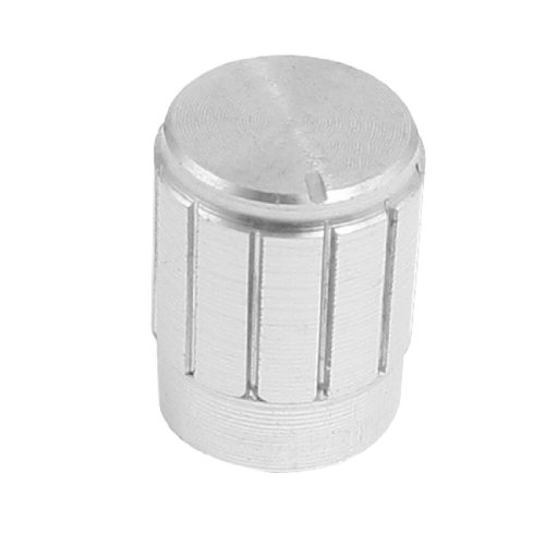 11 x 17mm Potentiometer Control Volume Rotary Knob Cap Silver Tone