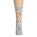 Wheelhouse Apricot Poodle Gray Ultra Lightweight Cotton Crew Socks - Made in USA