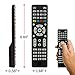 GE Universal Remote Control for Samsung, Vizio, LG, Sony, Sharp, Roku, Apple TV, RCA, Panasonic, Smart TVs, Streaming Players, Blu-ray, DVD, Simple Setup, 4-Device, Black, 34457thumb 4