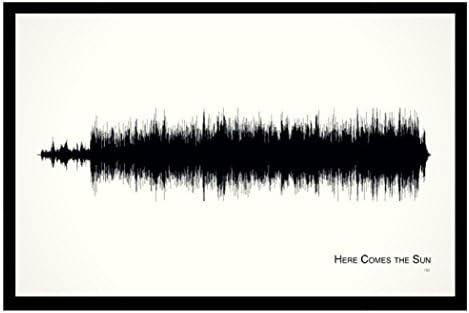 Here Comes the Sun - 11x17 Framed Soundwave print