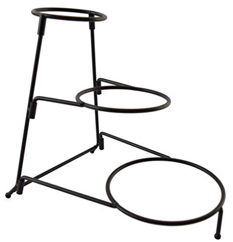 3 Tier Oval Chip And Dip Set Party Food Server Display Set Three Tiered Snack Server with metal rack