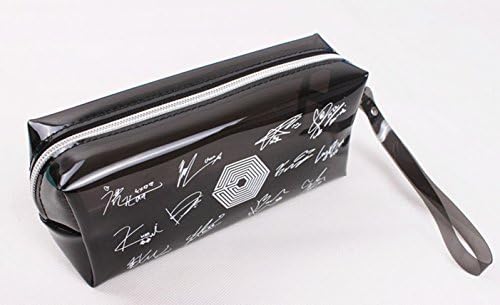 EXO kpop overdose signature pencil case Bag EXO-K EXO-M (black)