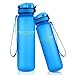 Tanluhu TALONITE Water Bottle with Leak Proof Flip Top Lid - 32 or 22 or 17 Oz - Eco Friendly & Non Toxic BPA Free Tritan Plastic Water Bottles for Gym Yoga Running Hiking Cycling and Camping