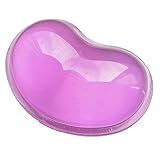 LetGoShop Silicone Gel Wrist Rest Heart-Shaped Translucence Ergonomic Mouse Pad Cool Hand Pillow Effectively Wrist Fatigue(Purple)