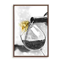 Framed Canvas Wall Art Goblet Canvas Prints Home Artwork Decoration for Living Room,Bedroom - 16x24 inches