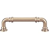 Top Knobs - TK322HB - Reeded Pull 3 3/4" - Honey Bronze - Chareau Collection