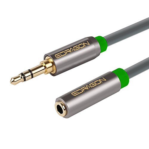 3.5mm Aux Headphone Extension Cable 50 Feet (15 Meters) 3.5mm Male to Female Stereo Audio Extension Cable 50ft (15M) for Car, Stereo, iPhone, Smartphone or Any Audio Device ED68507