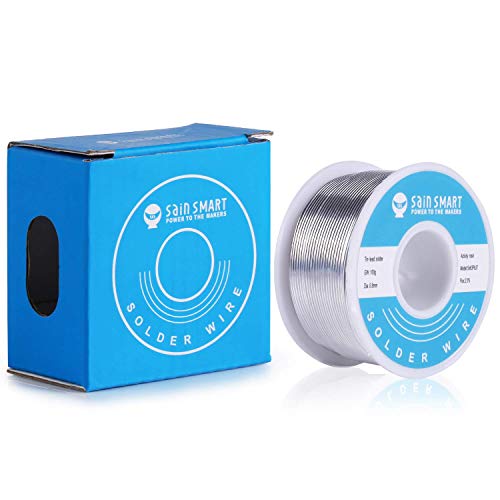 image for SainSmart 0.8mm Solder Wire 63/37 Tin/Lead Sn63Pb37 with Flux Rosin Co