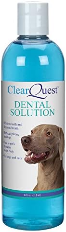 ClearQuest Dental Solution — Versatile Solution for Cleaning Pet's Teeth Freshening Breath, 16 oz.
