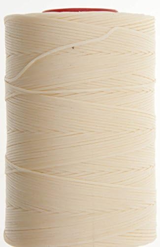 20 Meters - Ritza 25 - Waxed Tiger Thread - Braided Polyester for Hand Sewing Leather (Cream JK6) by Ritza 25