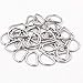 KINJOEK 100 PCS 3/4 Inch Metal D Rings, Buckle D Shape Ring, 3mm Thick Non-Welded Semi-Circular D Ring for Belt Straps Sewing, Dog Collars, Harness, Crafts, Making DIY Bag Hardware Accessories