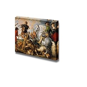 Wolf and Fox Hunt by Peter Paul Rubens...