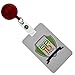 Specialist ID Translucent Red Retractable Badge Reel With Swivel Spring Clip, Sold Individually