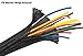 Techflex 1/2 Inch F6 Wrap-around Braided Sleeving- 10ft- Black