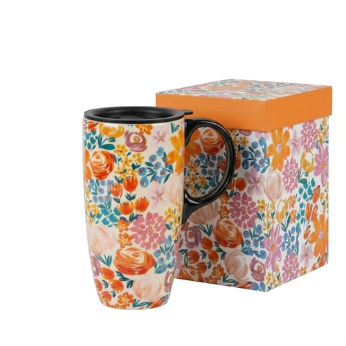 Topadorn Ceramic Travel Mug with Lid Coffee Cup 17oz. for Coffee Time โ image 1