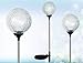 Solaration Crackle Glass Globe Solar Lawn Light, 3.5