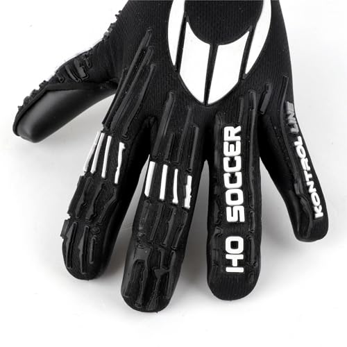 HO Soccer KONTROL Alert Blackout Goalkeeper Gloves, Unisex Adult.