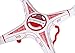 World Tech Toys Striker-X HD Camera Drone 2.4Ghz 4.5Ch HD Picture/Video Camera RC Quadcopter Vehicle, Red/White, 12 x 12 x 2.75