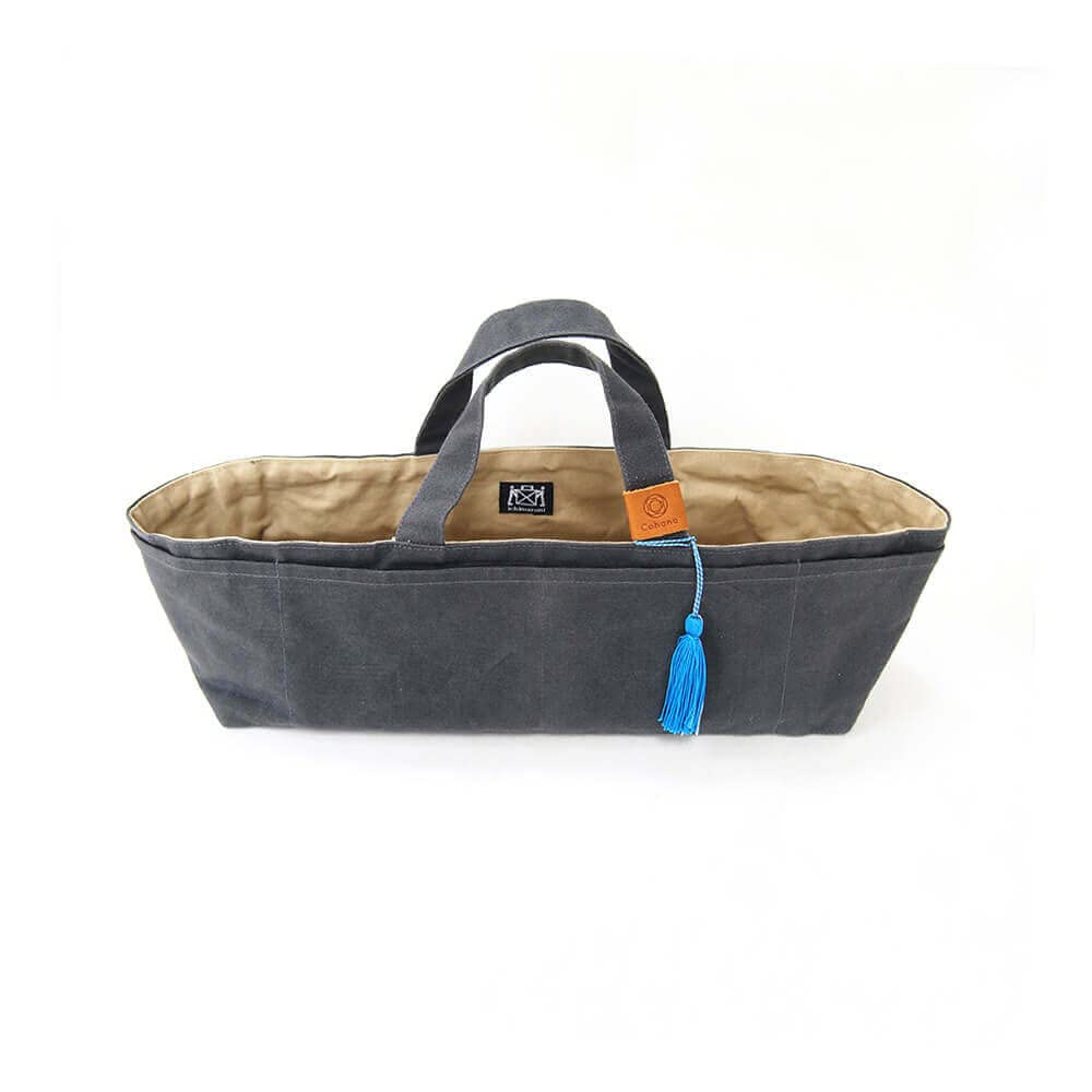 Cohana Canvas Storage Bag Grey-Blue - 1pc