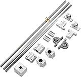 N/C 2PCS 500mm Linear Motion Rod Shaft Guide and