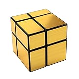 FC MXBB Mirror Cube 2x2 Magic Cube Speed Cube Gold Black 57mm
