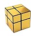 FC MXBB Set of 2 Mirror Speed Cube 2x2 Magic Cube Gold & Silver Puzzles Collection