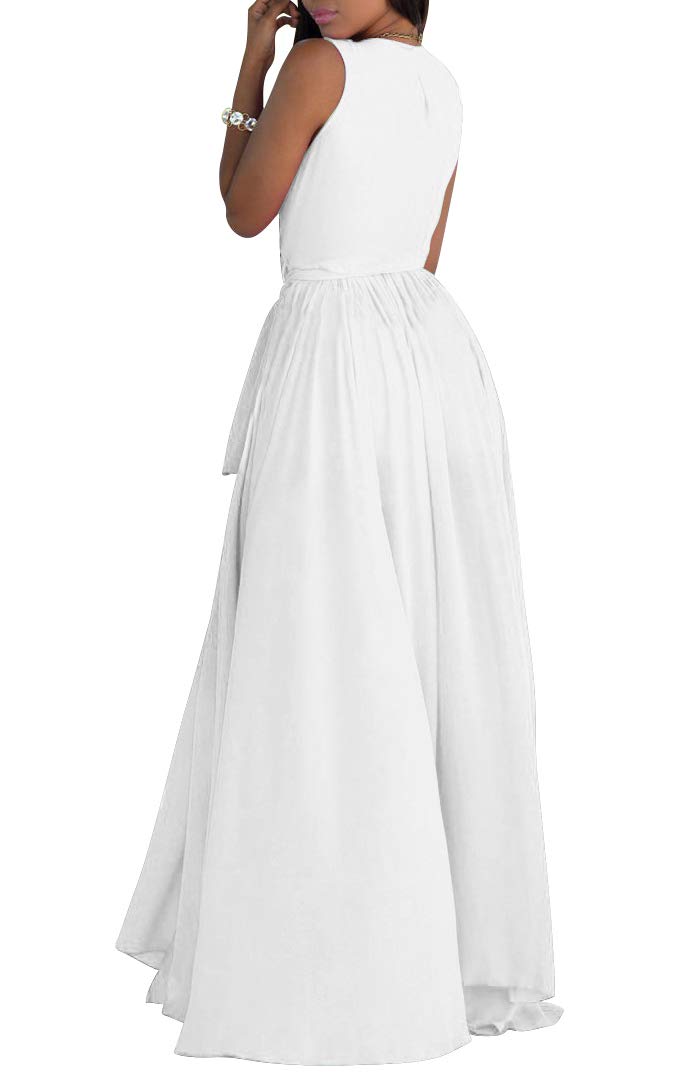 flowy white sundress