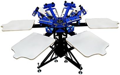 6 color automatic screen printing machine