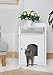 Merry Pet Cat Washroom/Night Stand Pet House, White