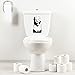 StickAny Bathroom Decal Series Marylin Monroe Sticker for Toilet Bowl, Bath, Seat (Black)