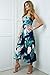 ECOWISH Womens Jumpsuits Floral Print Off Shoulder Romper Casual Strapless Wide Leg Pants Jumpsuit 0330Blue M