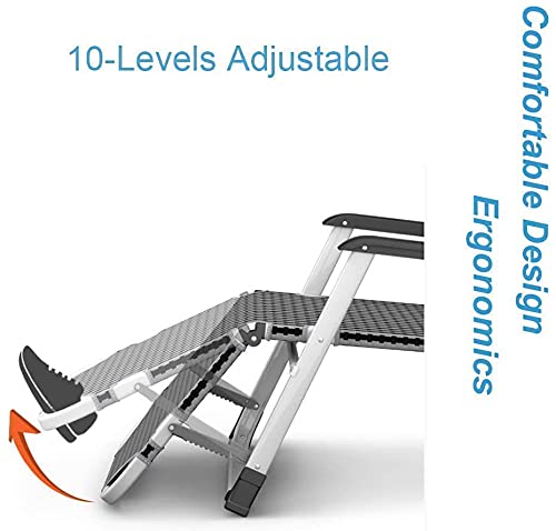 Liegestuhl Sonnenliege Gartenliege Lounge Sessel Klappbare Sonnenliegen Extra breite Liegestühle Klappbare Liegestühle… – Bild 3