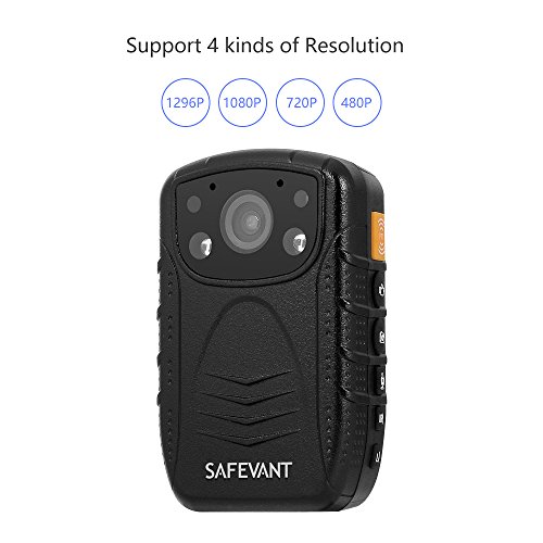 SAFEVANT-1296P-HD-Police-Body-Camera-Multi-functional-Body-Worn-Camera-with-64GB-Memory