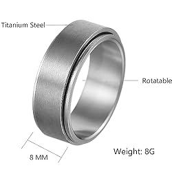 Udolfly Mens Fidget Rings Anxiety Rings for Men