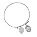 St Gerard Bangle Bracelet Oval Medal Pewter Adult 2 3/4