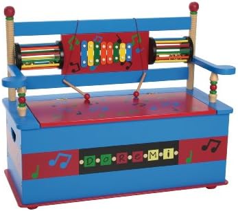 Levels Of Discovery Musical Bench Seat with Storage Blue/Multi