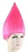 Chestnut Cone Hair Wigs w/Wig Cap Cosplay Costume Party Halloween Colorful Pink Hairpiece Men,Women