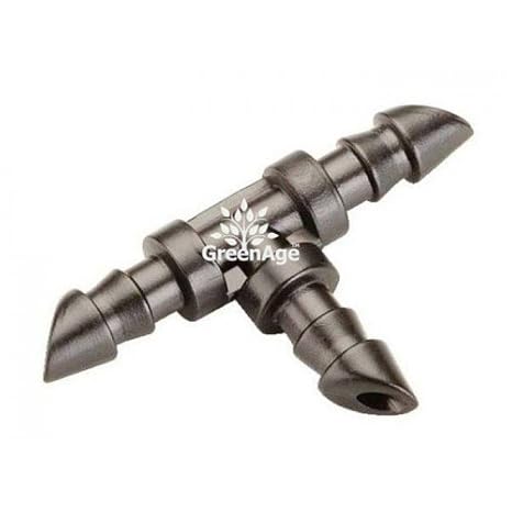 Greenage Plastic T Connector For 4 Mm For 4x7dn Feeder Tube Used