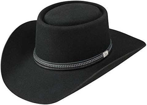 Stetson and Dobbs SWGRBL-2132 Men's Grey Bull Cowboy Hat, Grey Mix