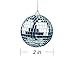 Ivenf 12 Pcs Mirror Ball 2 inch, 70's Disco Party Decoration, Christmas Tree Wedding Birthday Party Ornaments
