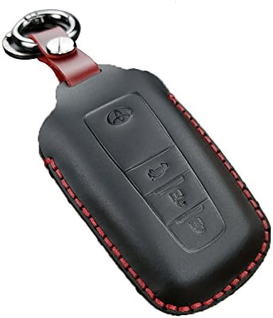 Qiaoxi High-grade Genuine Leather handmade car key case cover keychain for TOYOTA camry 2018 fob shell key bag