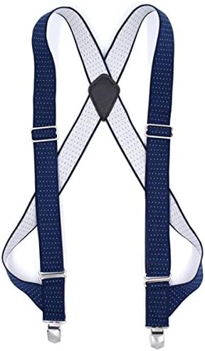 Refinemmee Hip-clip Undergarment 1.4" Wide Trucker Style Comfort Suspenders Metal No-slip Clips