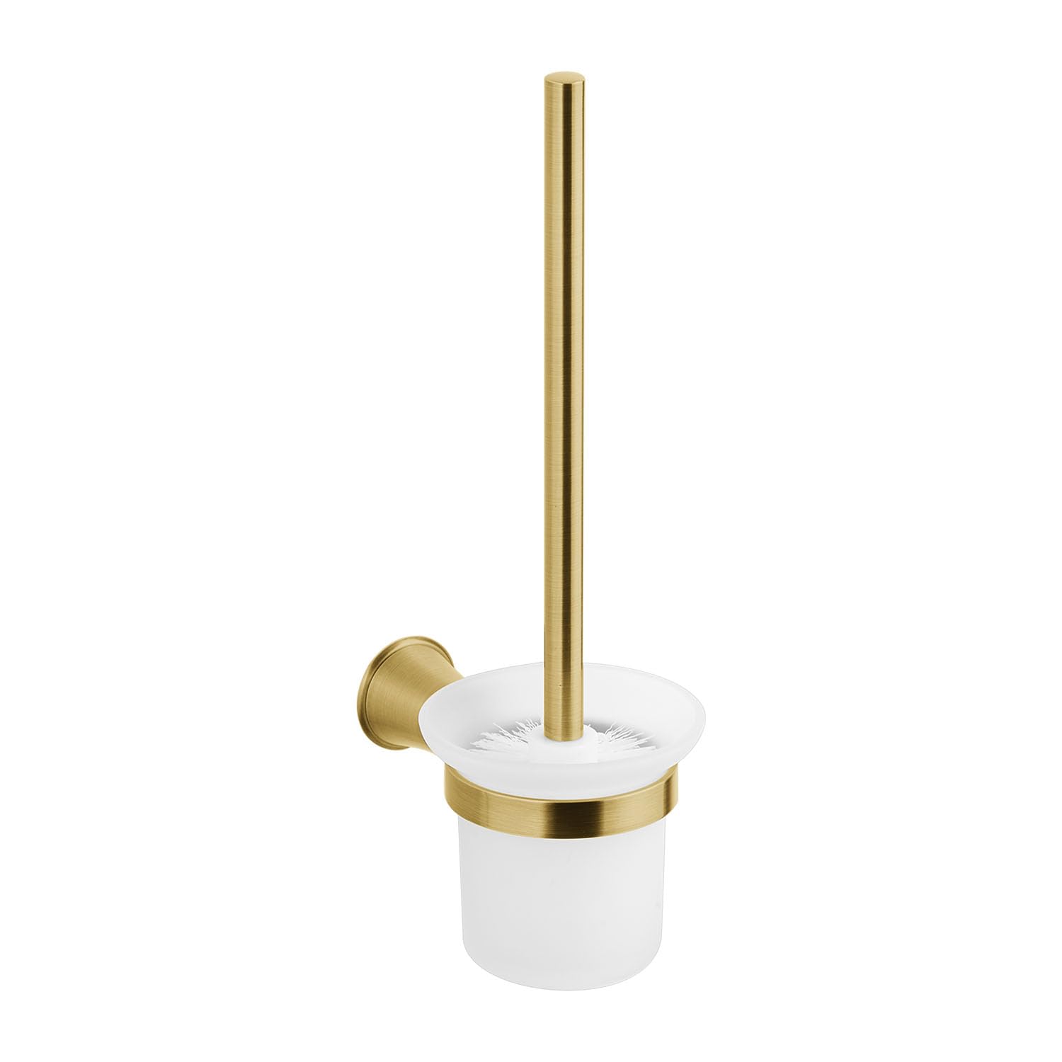 Omnires Hanging Toilet Brush Art Line - Brushed Brass - AL53620BSB
