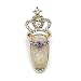 So Beauty Popular Fashion Crown Designs Ladies Girls Gorgeous Gold Mixed Metal Rhinestone Finger Tip Nail Rings#1
