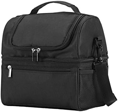 SACSTAR Insulated Cooler Lunch Bags for Men,Women,Leakproof Work Lunch Box,Large Picnic Storaging,Double Decker