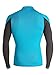 Quiksilver Men's Performer Long Sleeve Rashguard, Blue Danube/Tarmac, X-Large