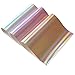 3 Pieces 8x12 Inch Holographic Faux Leather Fabric Sheets Including Gold Silver Pink Colors for Hair Bows Making, Headband Making, Hair Clips Making, Kids' Crafts Making, Bag Make