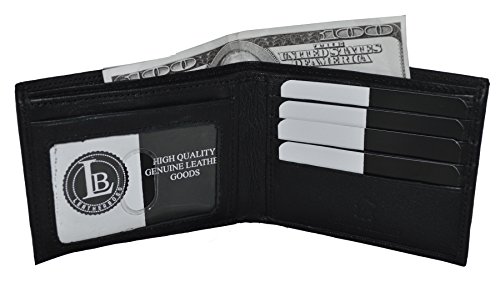 RFID Blocking Mens Compact Wallet from Leatherboss