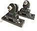 Vaughan Bros 180 Degree Bimini Universal Deck Hinge, Black Nylon, 1 Pair