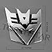 TORCHSTAR Edge Glowing LED Transformers Decepticons Car Emblem - Blue